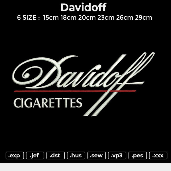 Davidoff Embroidery File 6 size