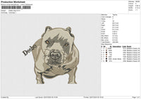 Deebo Dog Embroidery File 6 size