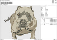 Deebo Dog Embroidery File 6 size