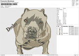 Deebo Dog Embroidery File 6 size