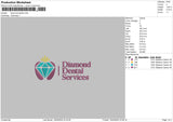 Diamondtext Embroidery File 6 sizes