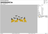 Dino2107 Embroidery File 6 size