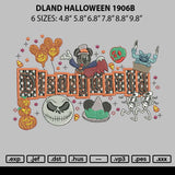 Dland Halloween 1906b Embroidery File 6 sizes