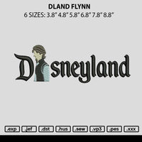 Dland Flynn Embroidery File 6 sizes