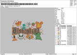 Dland Halloween 1906 Embroidery File 6 sizes