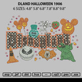 Dland Halloween 1906 Embroidery File 6 sizes