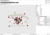 Disneyland Mickey LOVE Embroidery File 6 size