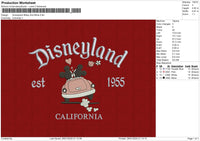 Disneyland Mikey and Minie 290125 Embroidery File 6 size