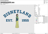 Disneyland Mulan Embroidery File 6 size