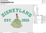 Disneyland Tiana Embroidery File 6 size