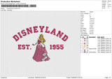 Disneyland Auroral Embroidery File 6 size