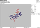 Dodgers3024 Embroidery File 6 sizes