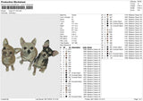 Dogs 071124 Embroidery File 6 size
