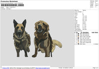 Dogs 111223 Embroidery File 6 size
