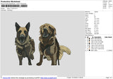 Dogs 111223 Embroidery File 6 size