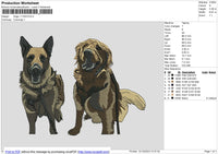 Dogs 111223 Embroidery File 6 size