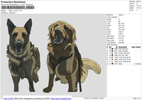 Dogs 111223 Embroidery File 6 size