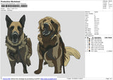 Dogs 111223 Embroidery File 6 size