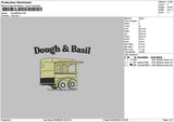Doughtext Embroidery File 6 sizes