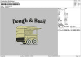 Doughtext Embroidery File 6 sizes