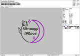 Dreamytext 1308 Embroidery File 6 sizes