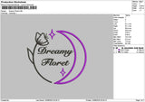 Dreamytext 1308 Embroidery File 6 sizes