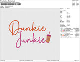 Dunkie Junkie Embroidery File 6 size