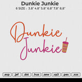 Dunkie Junkie Embroidery File 6 size