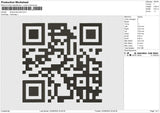 Dwave barcode Embroidery File 6 size