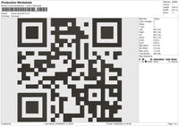 Dwave barcode Embroidery File 6 size