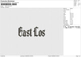 EAST COS Embroidery File 6 size