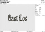 EAST COS Embroidery File 6 size