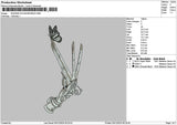Butterfly0212 Embroidery File 6 sizes