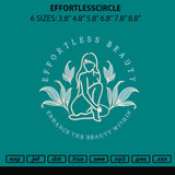 Effortlesscircle Embroidery File 6 sizes