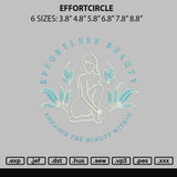 Effortcircle Embroidery File 6 sizes