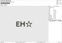 EH Star Embroidery File 6 size