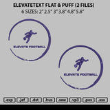 Elevatetext Flat Puff Embroidery 2 Files