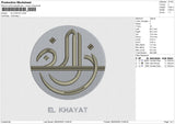EL KHAYAT Embroidery File 6 size