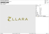 ELLARA Embroidery File 6 size