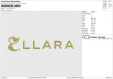 ELLARA Embroidery File 6 size