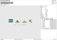 EL SALVADOR Embroidery File 6 size