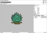 Leaf Text 02 Embroidery File 6 sizes