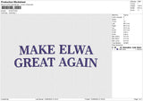 ELWA Embroidery File 6 size