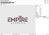 EMPIRE NO BORDER Embroidery File 4 size