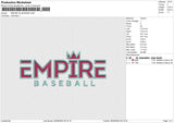 EMPIRE NO BORDER Embroidery File 4 size