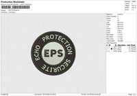 EPS Embroidery File 6 size