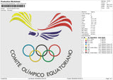EQUATORIANO Embroidery File 6 size