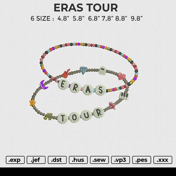 ERAS TOUR Embroidery File 6 size