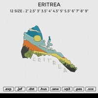 ERITREA Embroidery File 8 size