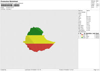 ETIOPIA v2 Embroidery File 6 sizes